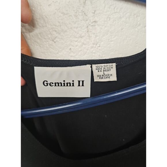 Vintage 90s Maxi Dress Black White Elephant Print Size Large Maxi Lagenlook - Picture 4 of 7